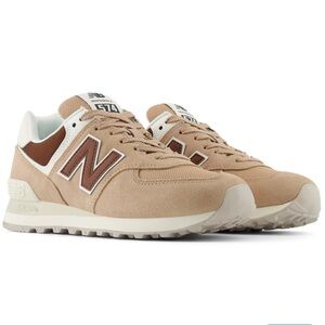New Balance 574 Flat Taupe Rich Oak Sneaker